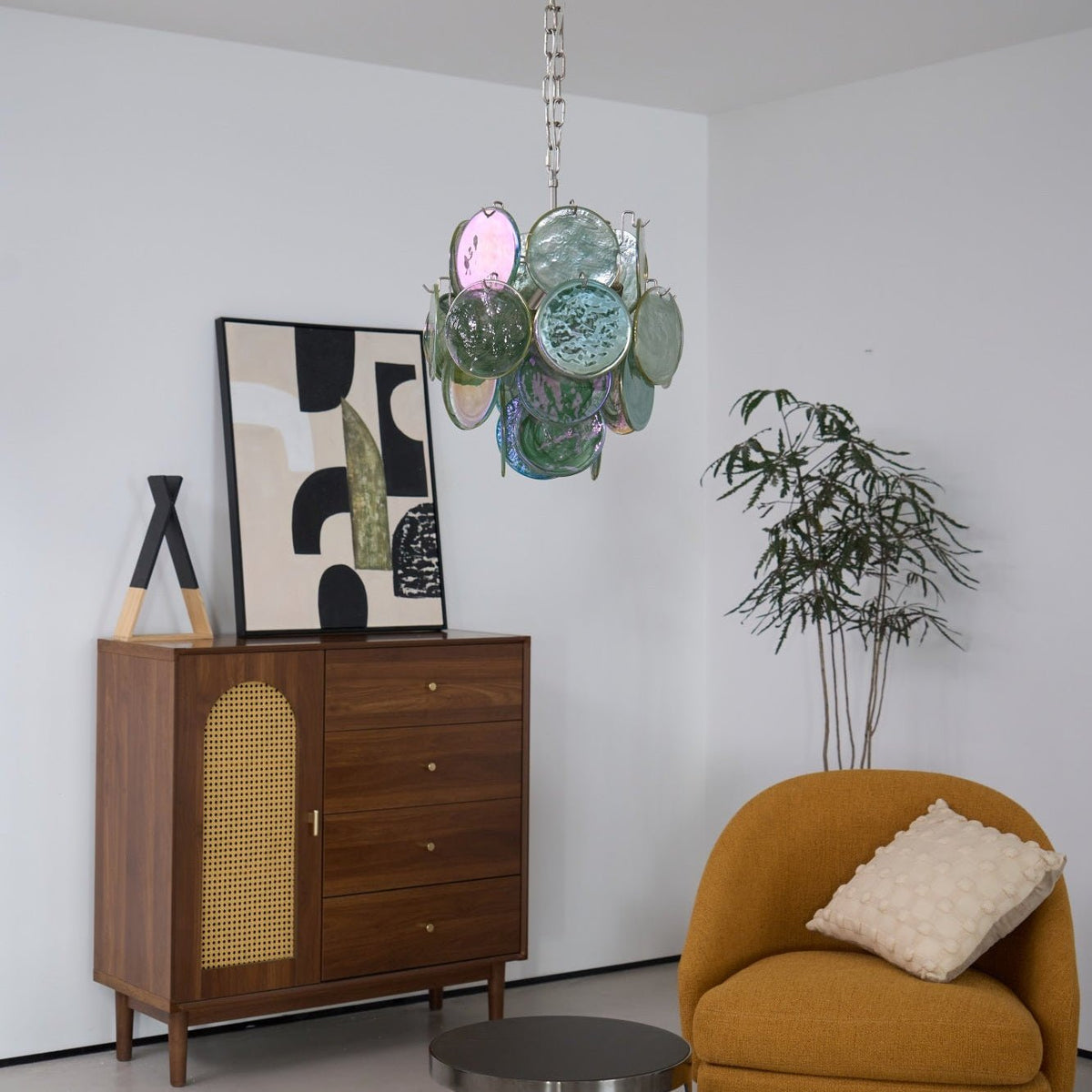 Zelvencove Glass Chandelier-Moonnatur