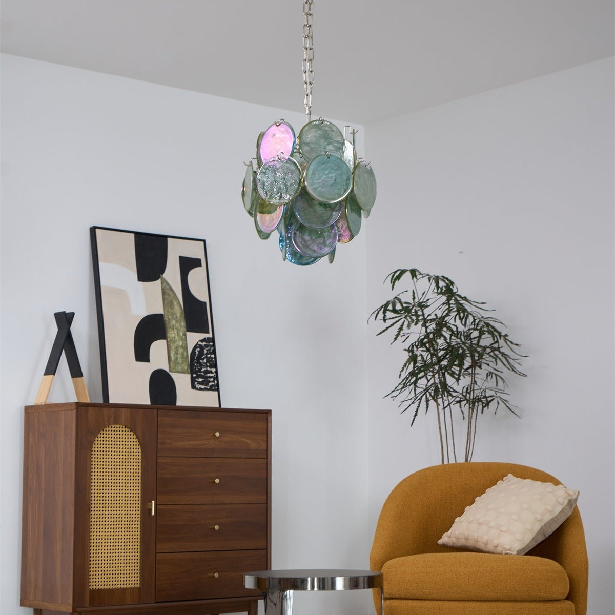 Zelvencove Glass Chandelier-Moonnatur