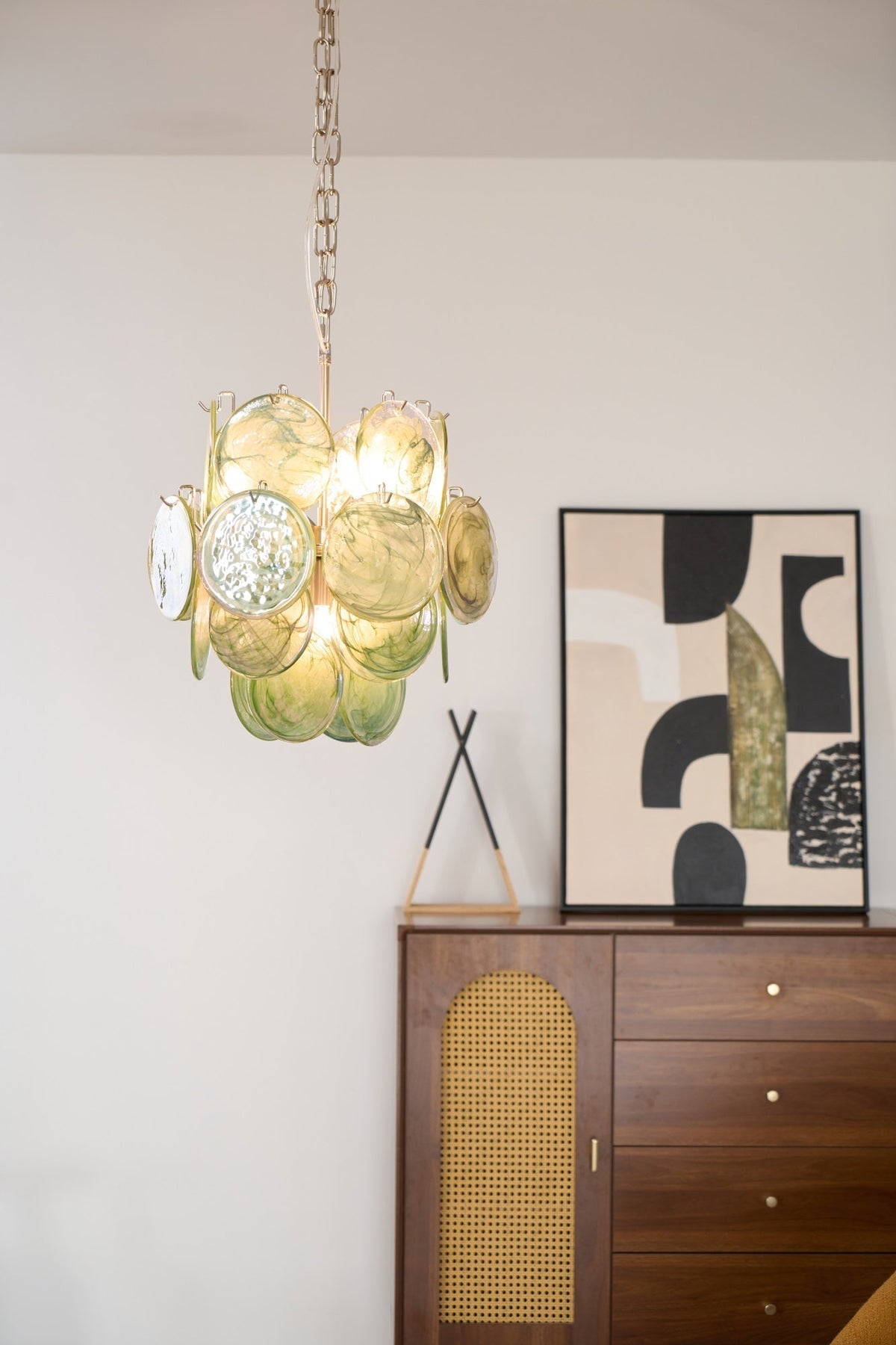 Zelvencove Glass Chandelier-Moonnatur