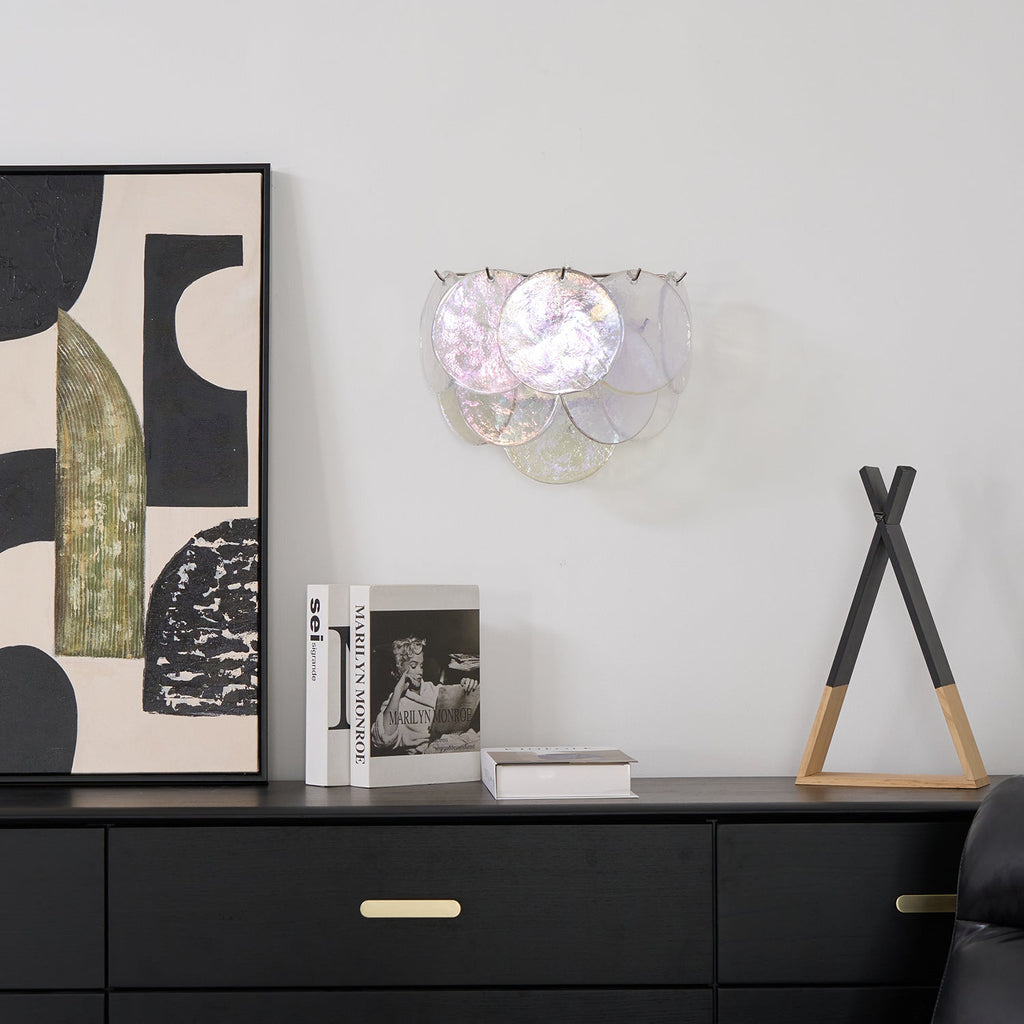 Trevenera Glass Wall Light-Moonnatur
