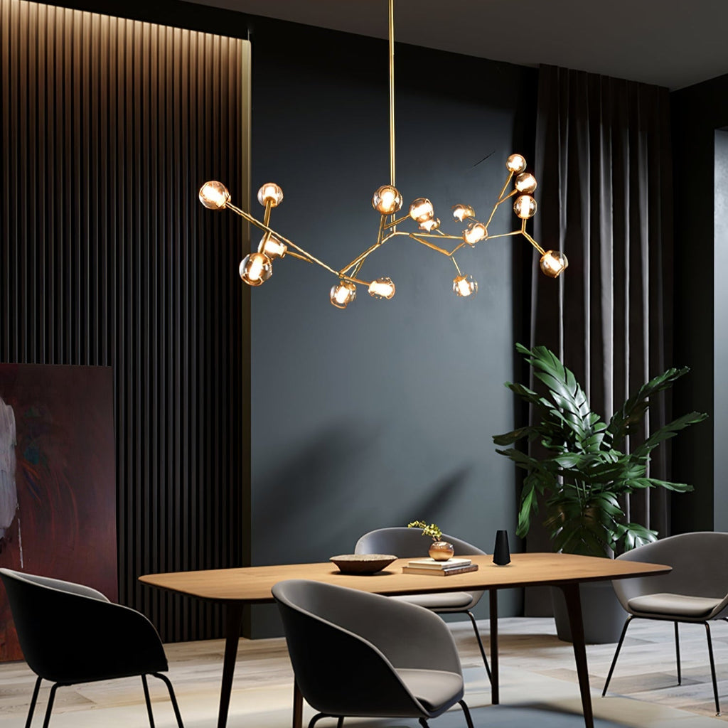 Nethenwren Glass Chandelier-Moonnatur