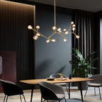 Nethenwren Glass Chandelier-Moonnatur