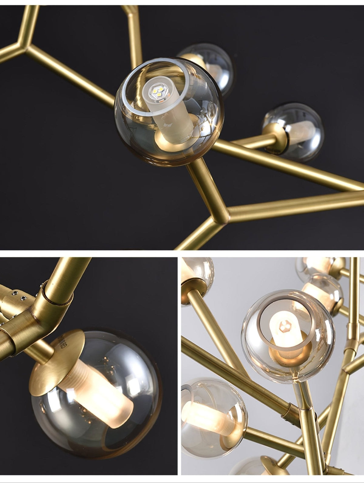 Nethenwren Glass Chandelier-Moonnatur