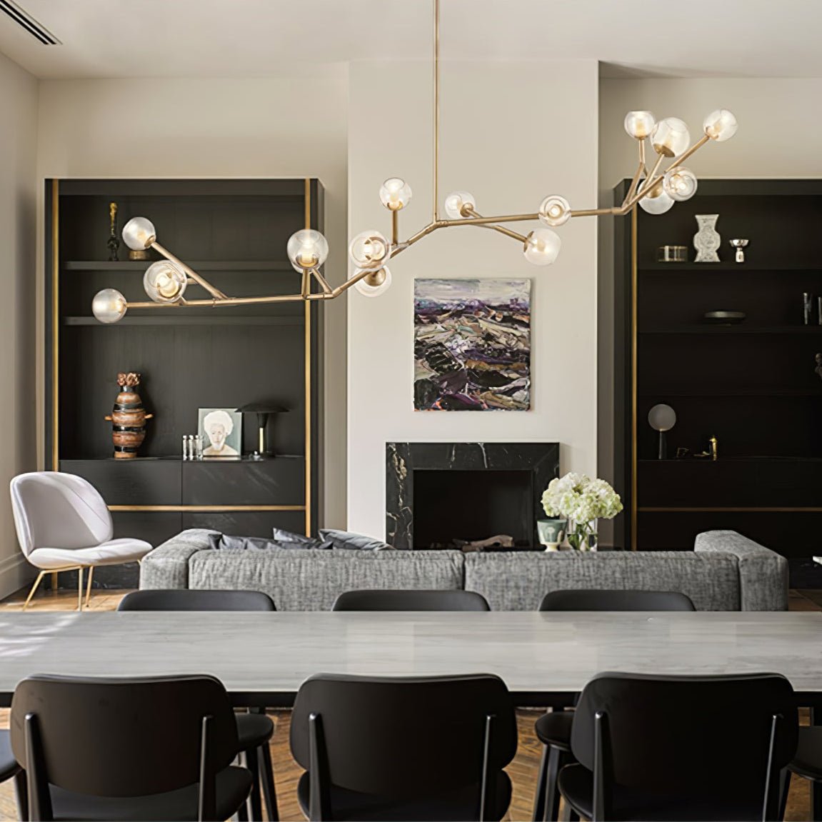 Nethenwren Glass Chandelier-Moonnatur
