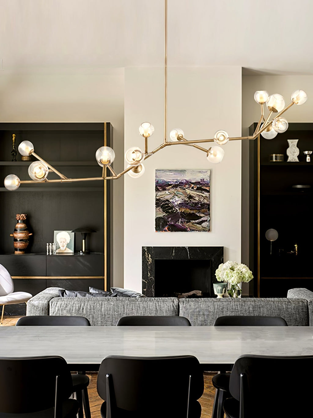Nethenwren Glass Chandelier-Moonnatur