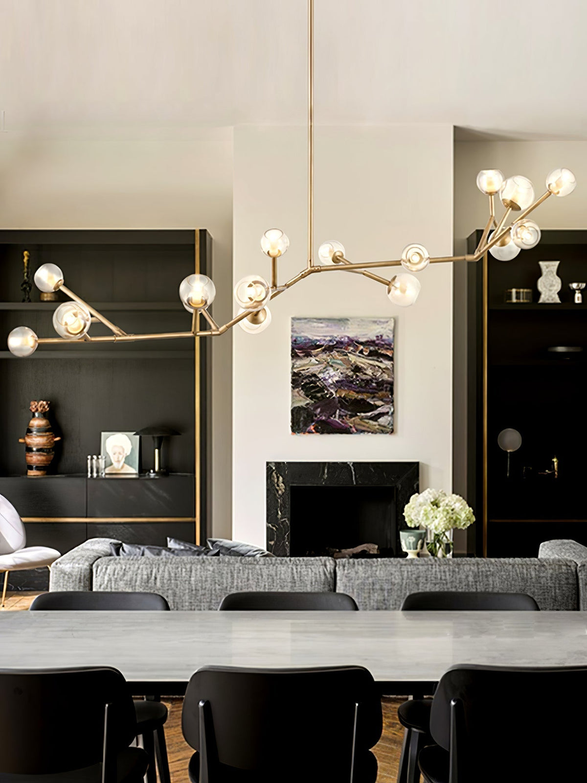 Nethenwren Glass Chandelier-Moonnatur