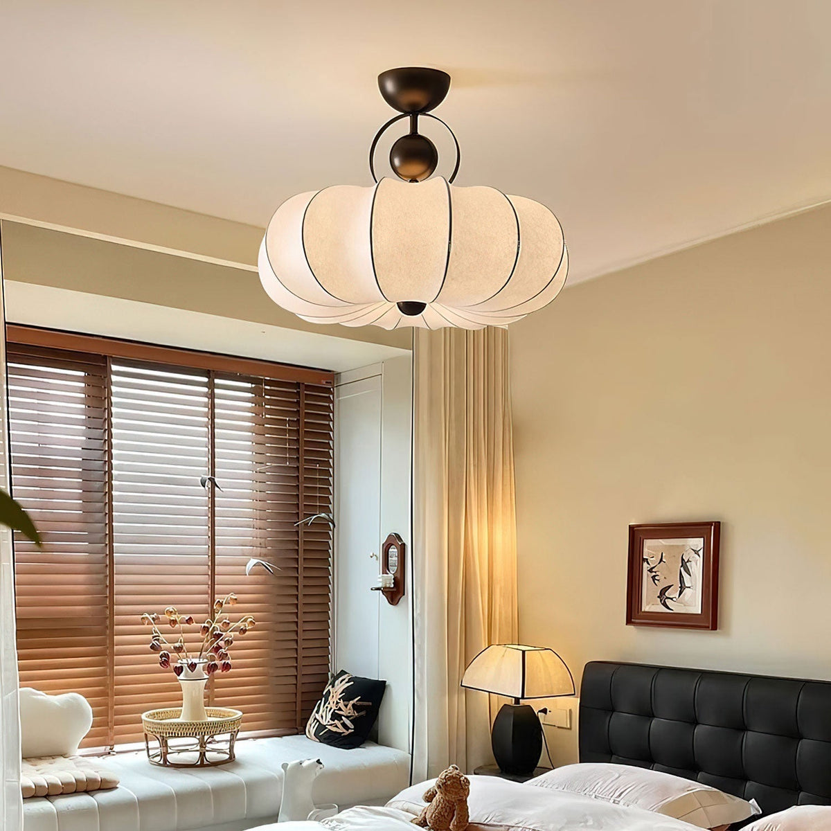 Nardenwren Silk Pendant Light-Moonnatur