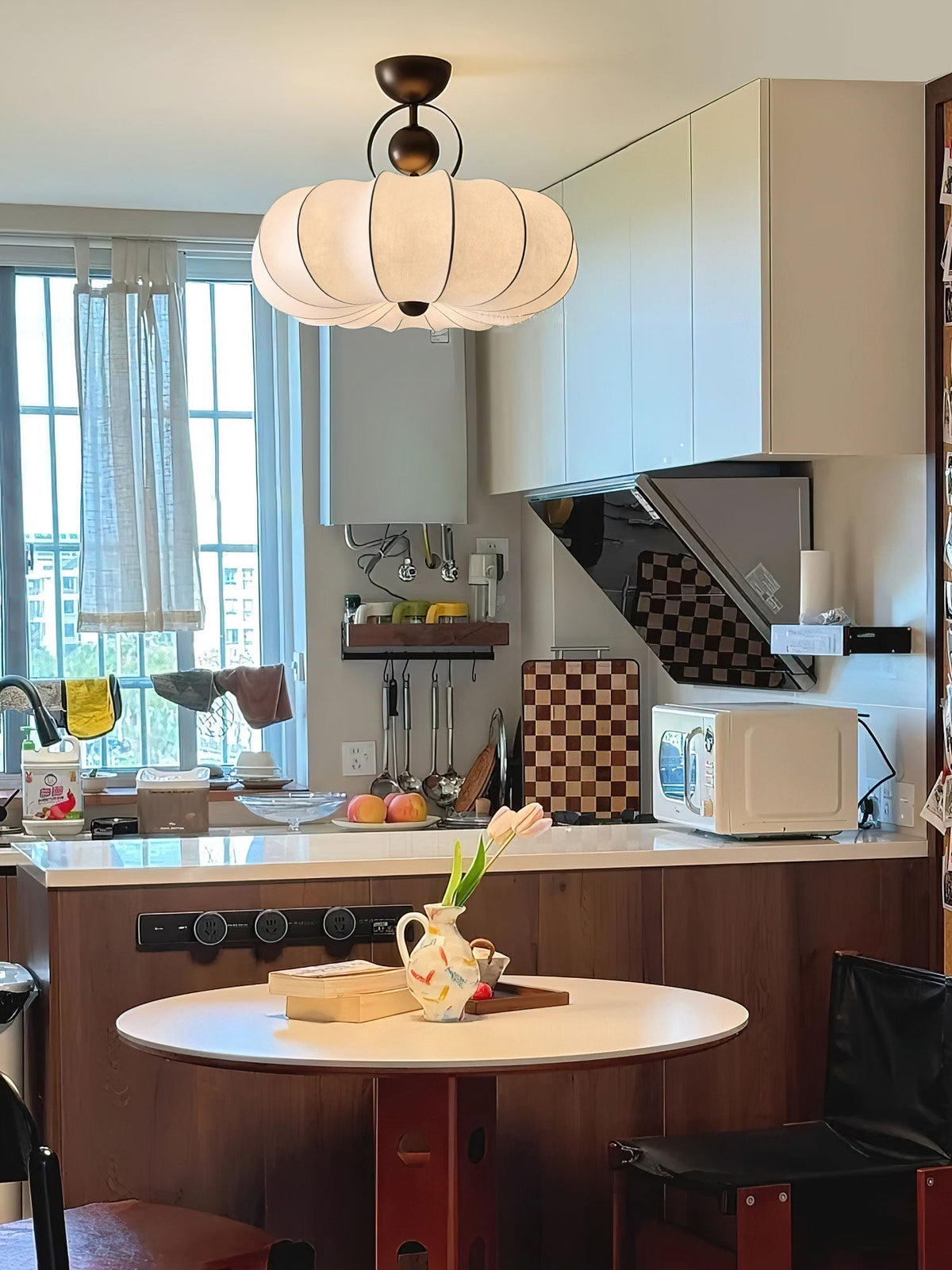 Nardenwren Silk Pendant Light-Moonnatur