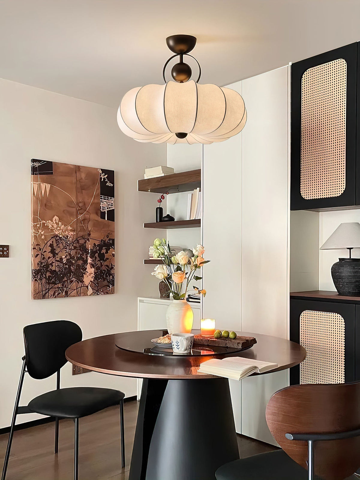 Nardenwren Silk Pendant Light-Moonnatur