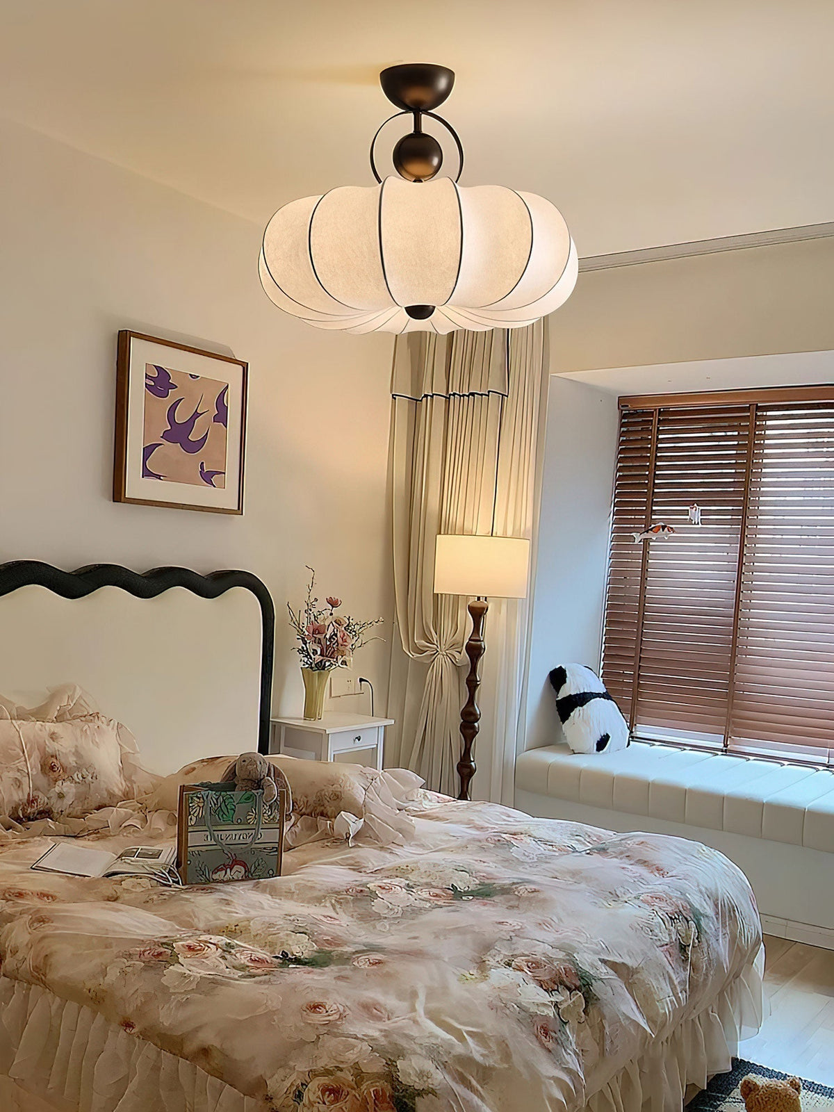 Nardenwren Silk Pendant Light-Moonnatur