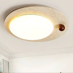 Osweneth Travertine Ceiling Light-Moonnatur