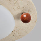 Osweneth Travertine Ceiling Light-Moonnatur