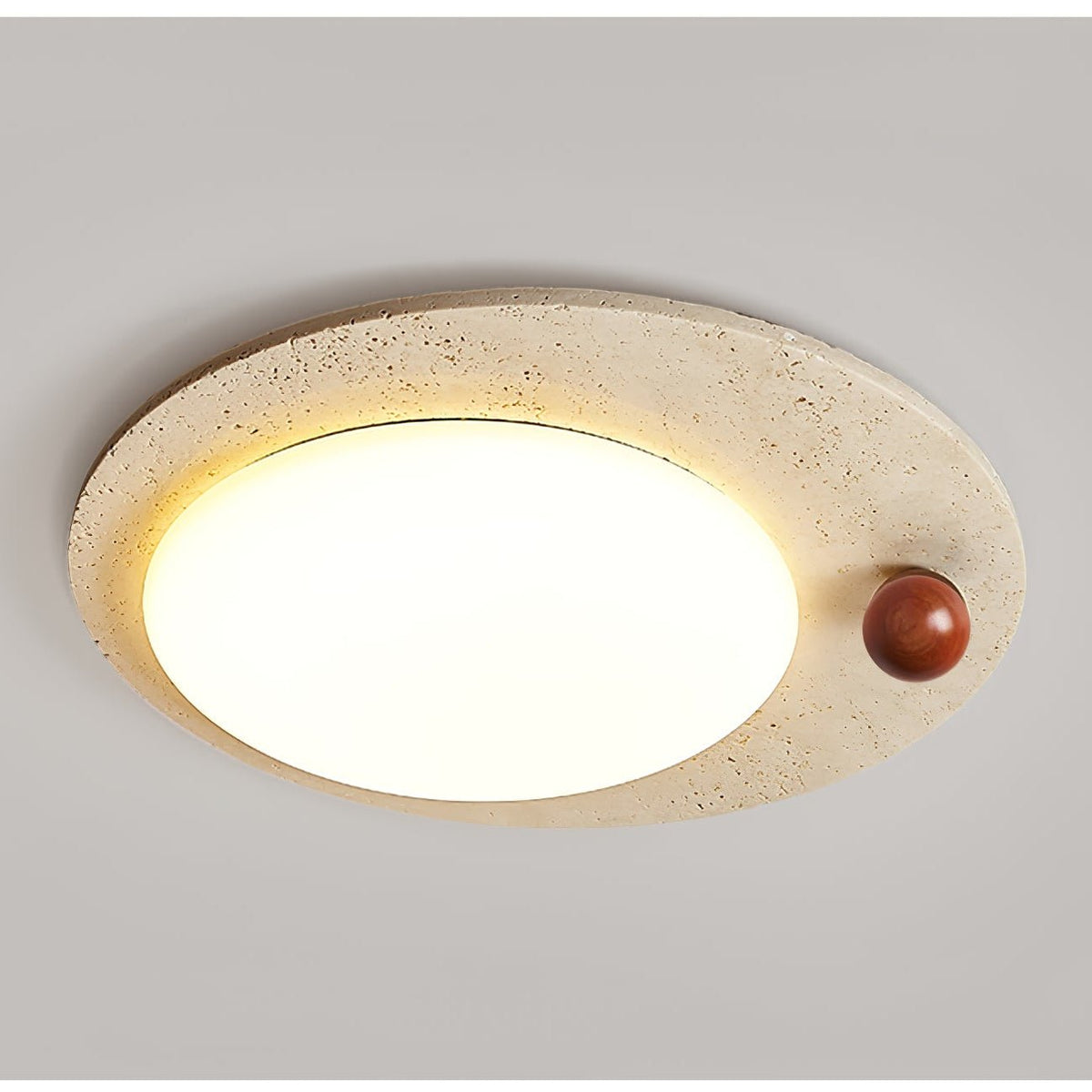 Osweneth Travertine Ceiling Light-Moonnatur