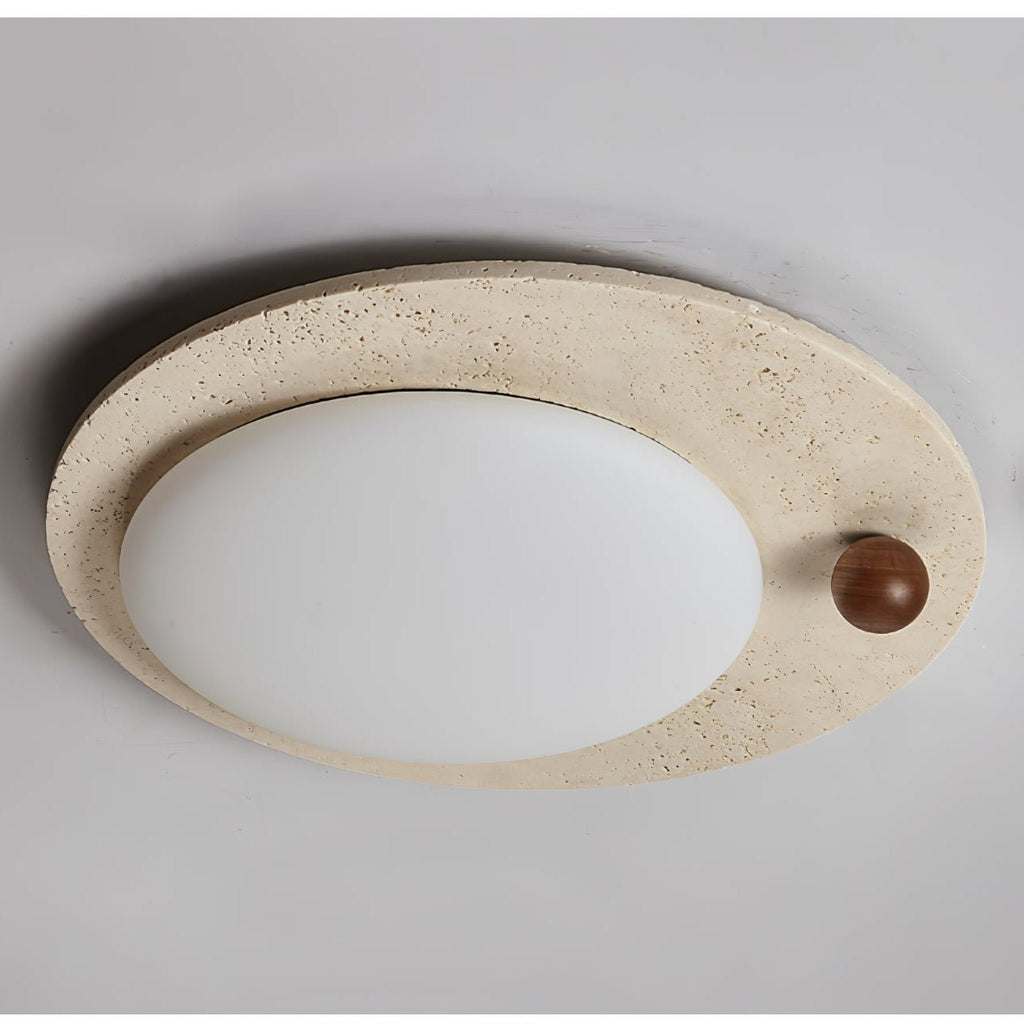 Osweneth Travertine Ceiling Light-Moonnatur