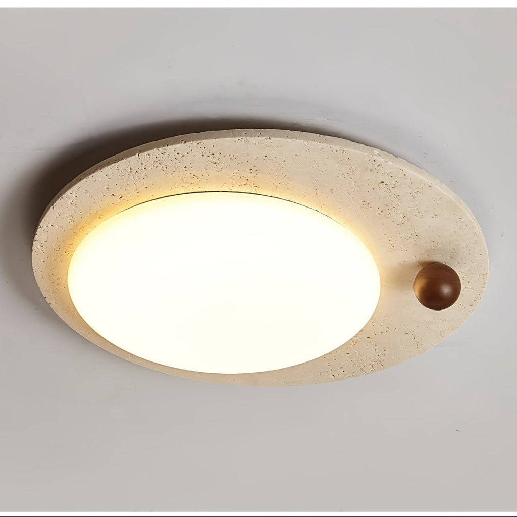 Osweneth Travertine Ceiling Light-Moonnatur