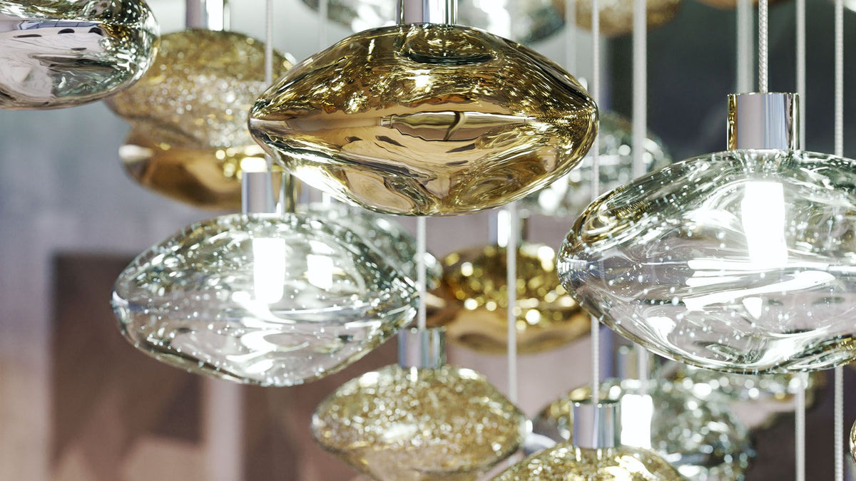 Tenelle Glass Chandelier-Moonnatur