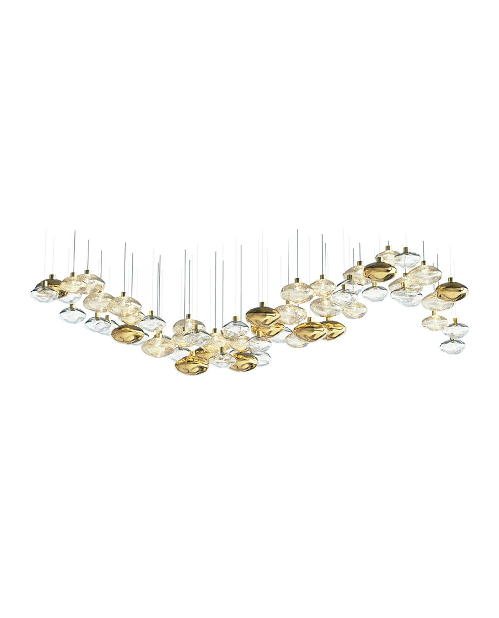 Tenelle Glass Chandelier-Moonnatur