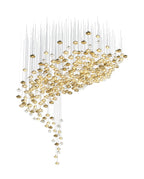 Tenelle Glass Chandelier-Moonnatur