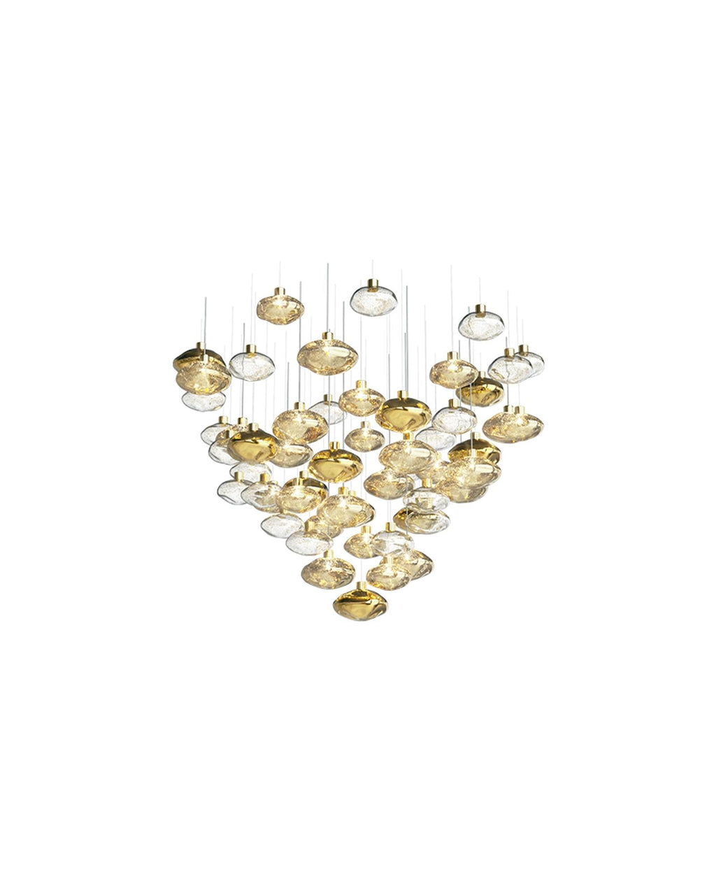 Tenelle Glass Chandelier-Moonnatur