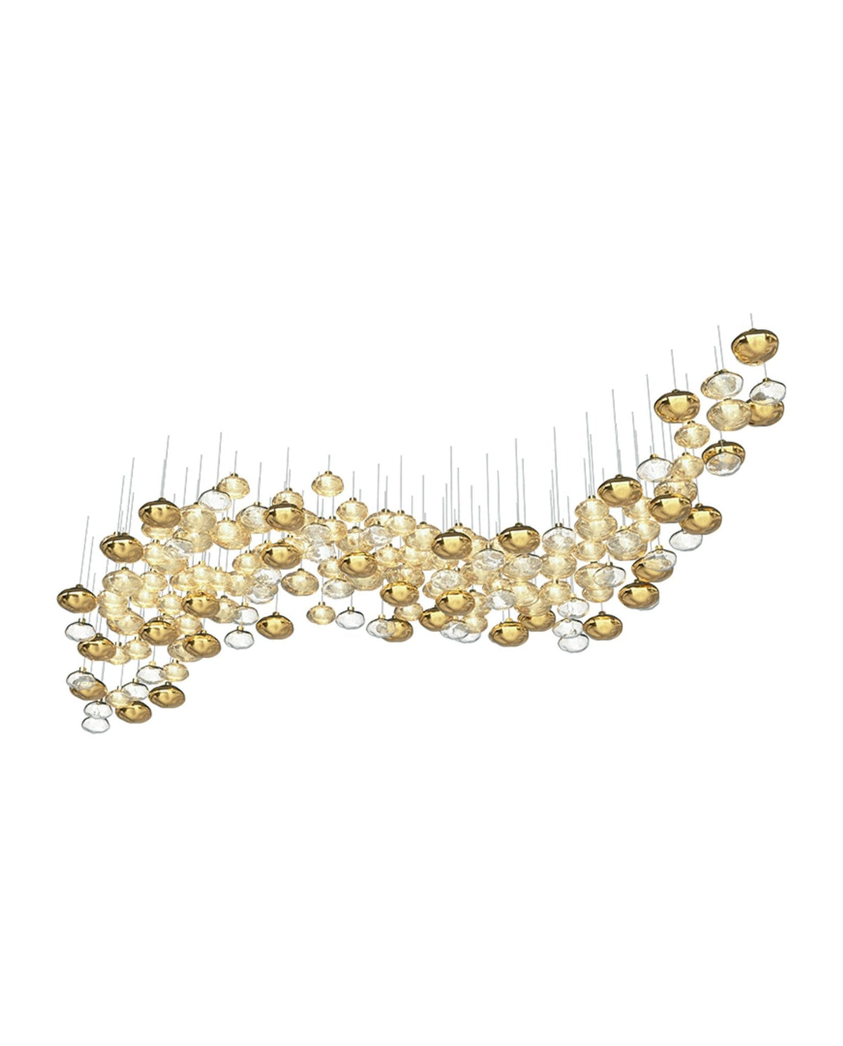 Tenelle Glass Chandelier-Moonnatur