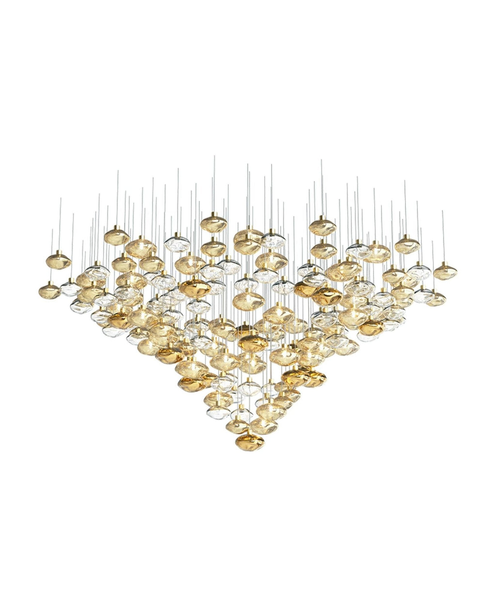 Tenelle Glass Chandelier-Moonnatur