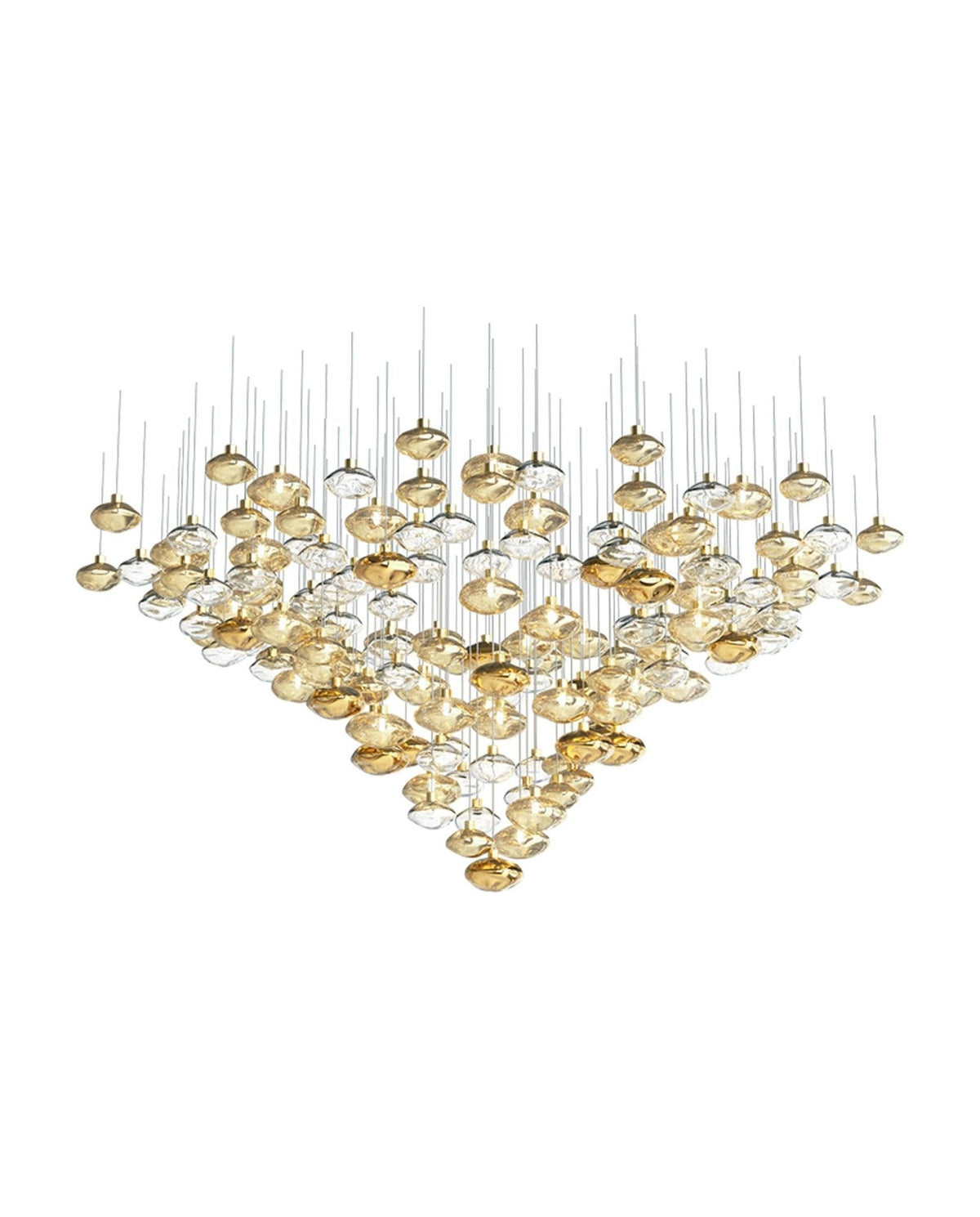 Tenelle Glass Chandelier-Moonnatur