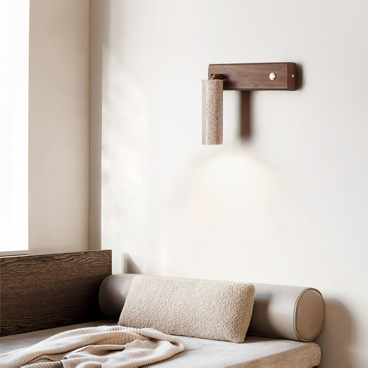 Sorrelara Travertine Wall Light-Moonnatur