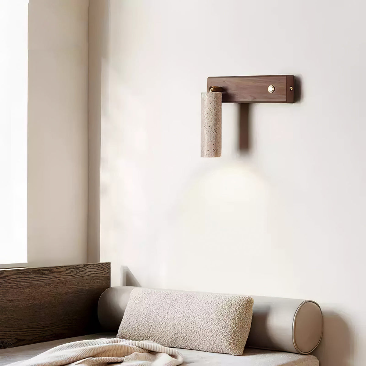 Sorrelara Travertine Wall Light-Moonnatur
