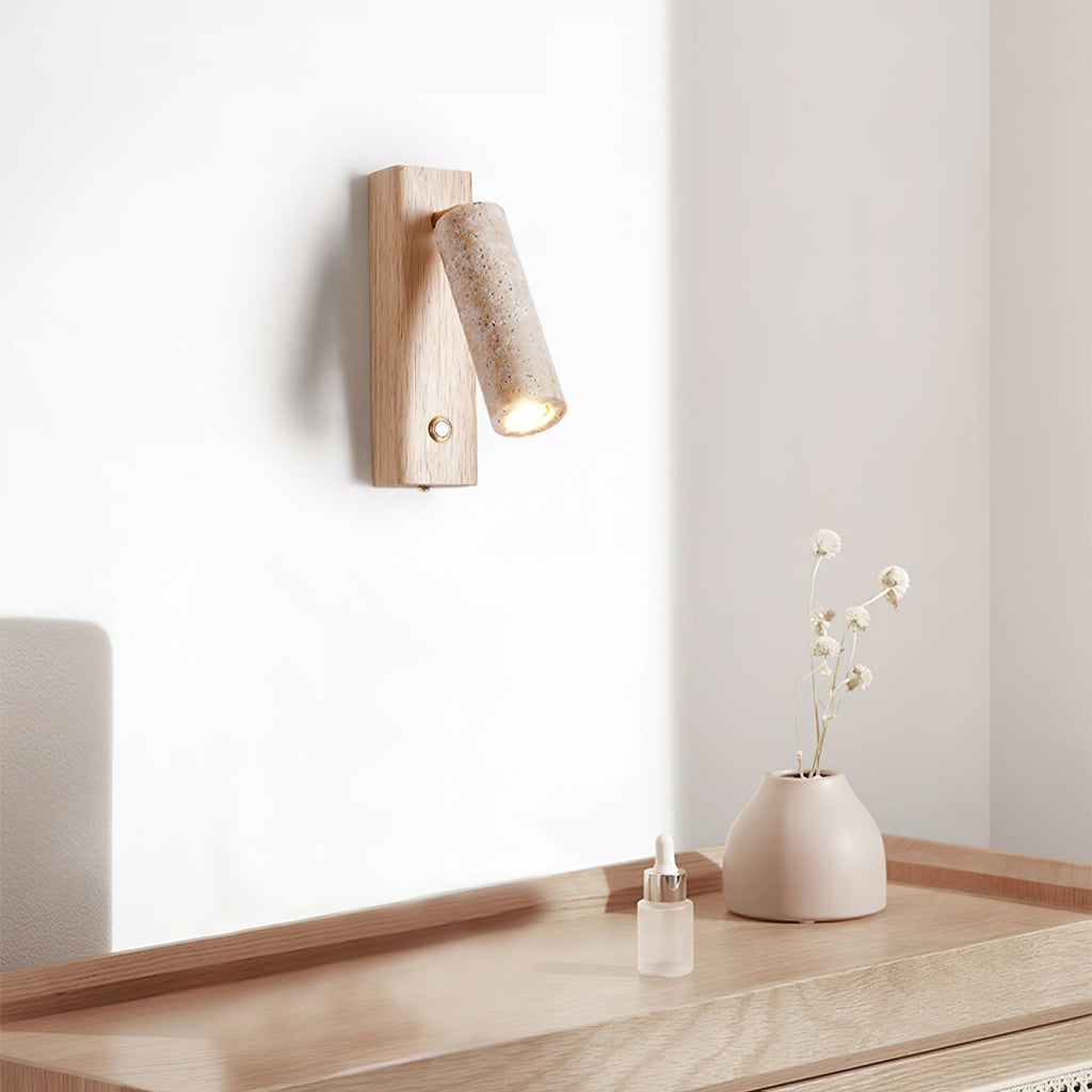Sorrelara Travertine Wall Light-Moonnatur