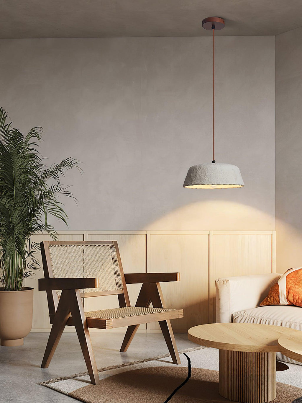 Torrenara Wood Pendant Light-Moonnatur