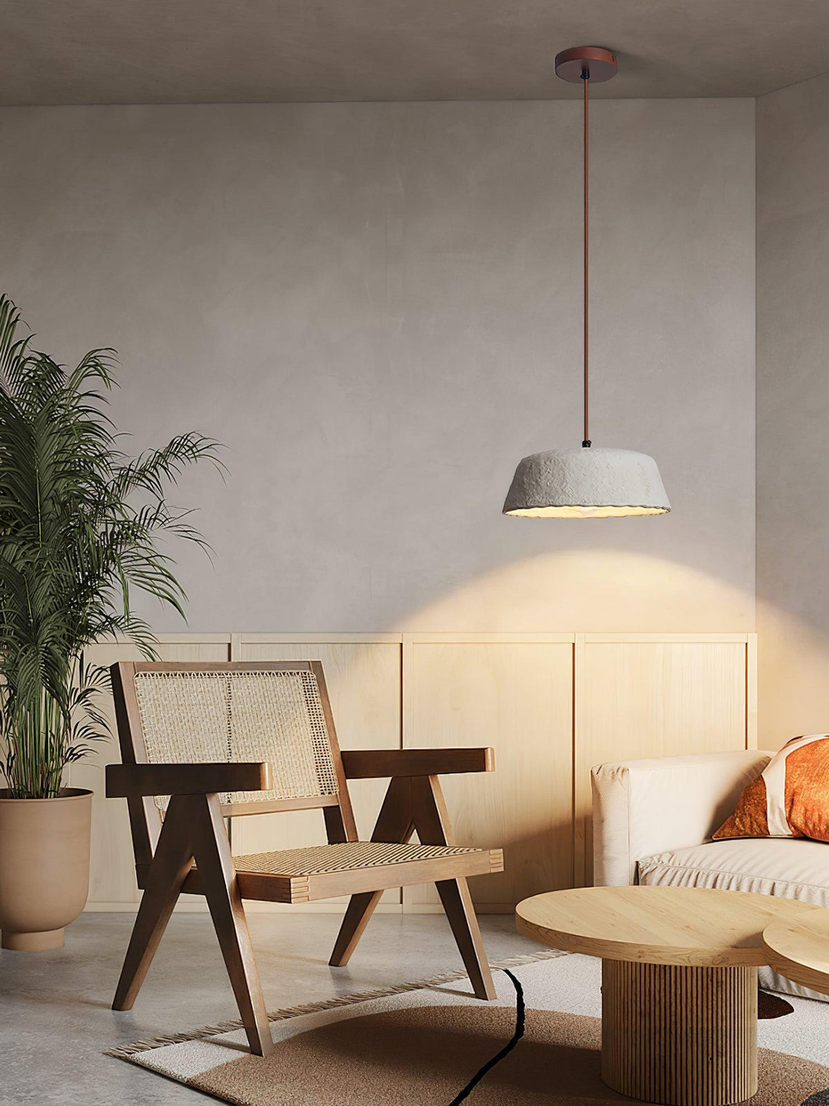 Torrenara Wood Pendant Light-Moonnatur