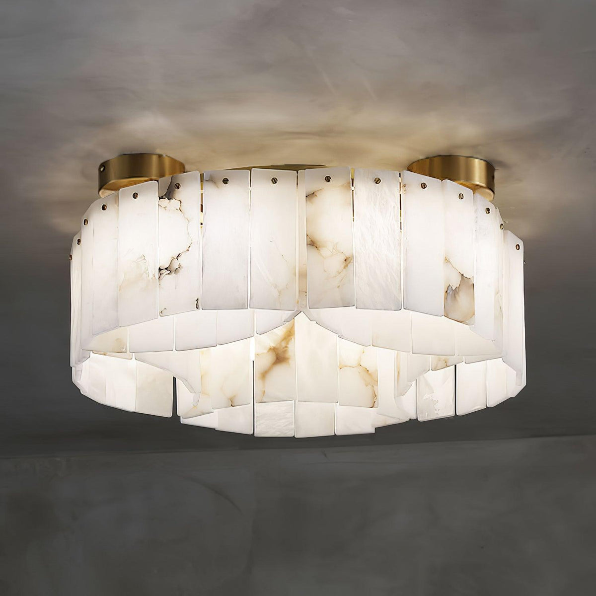 Galdenara Alabaster Ceiling Light-Moonnatur