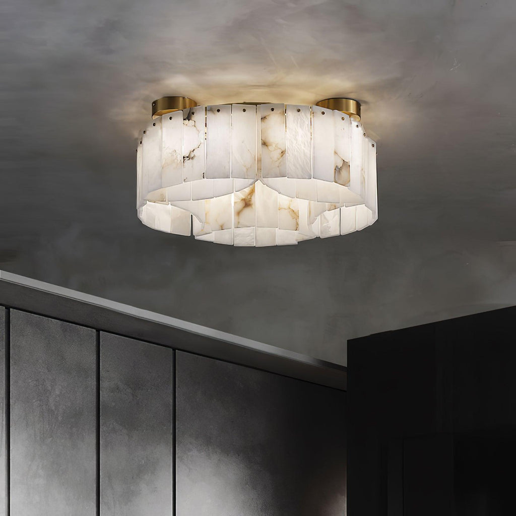Galdenara Alabaster Ceiling Light-Moonnatur