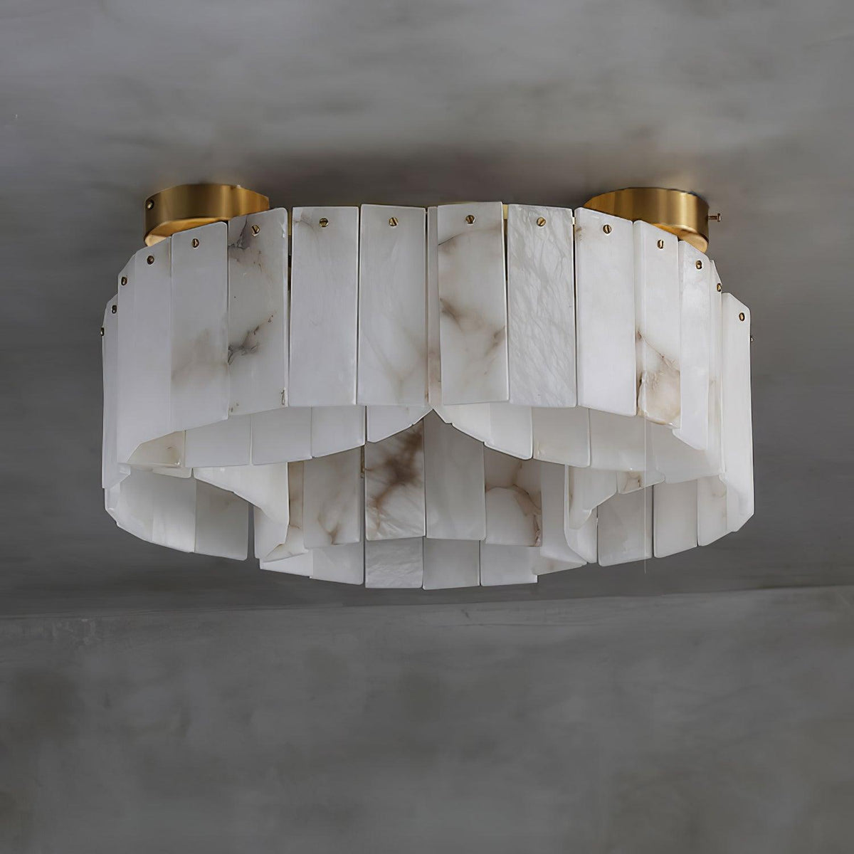 Galdenara Alabaster Ceiling Light-Moonnatur