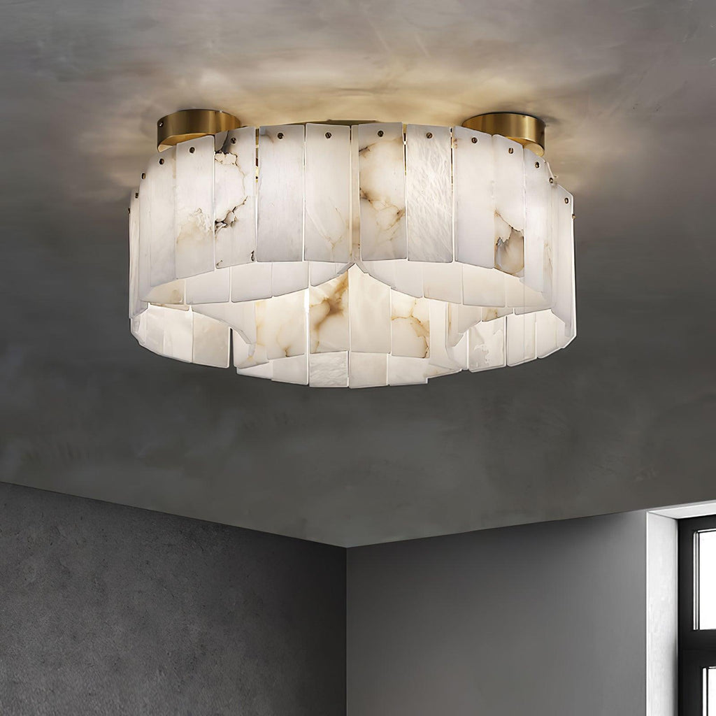 Galdenara Alabaster Ceiling Light-Moonnatur