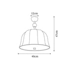 Renverara Fabric Ceiling Light-Moonnatur
