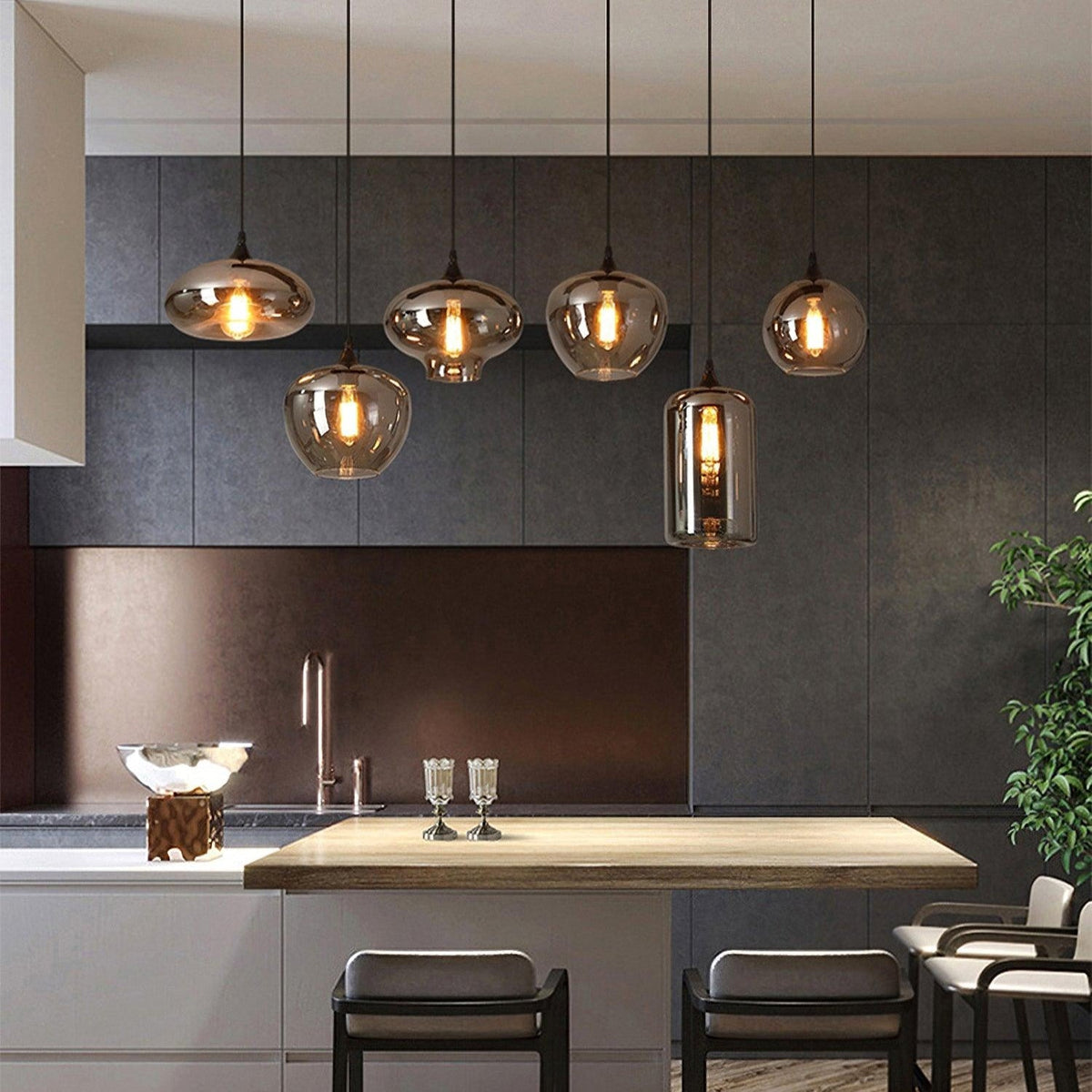 Erenwyn Glass Pendant Light-Moonnatur