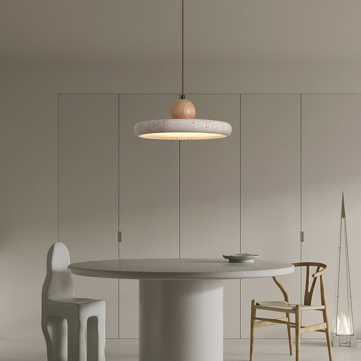 Brevenenna Travertine Pendant Light-Moonnatur