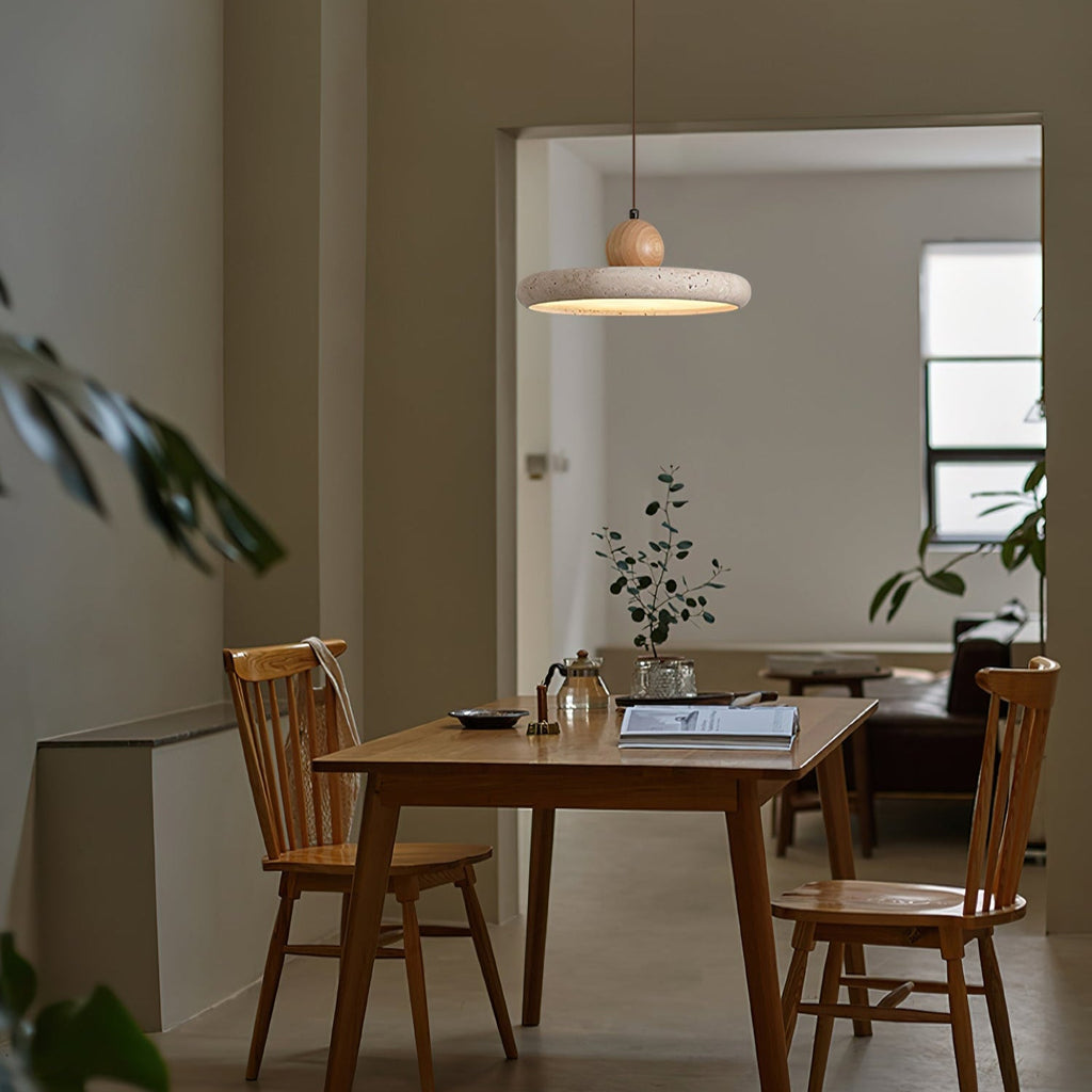 Brevenenna Travertine Pendant Light-Moonnatur