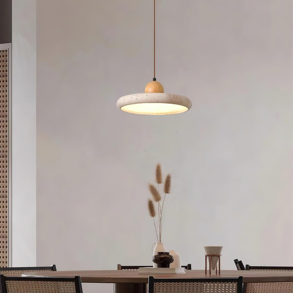Brevenenna Travertine Pendant Light-Moonnatur