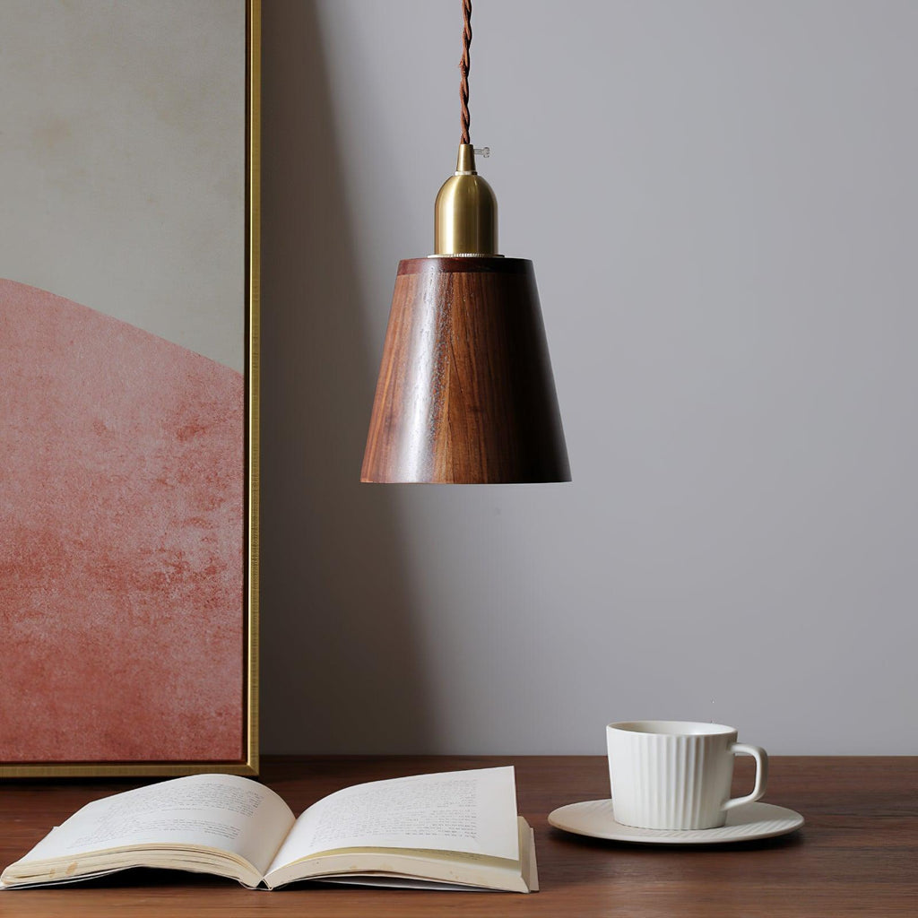 Wyndelle Walnut Pendant Lamp-Moonnatur