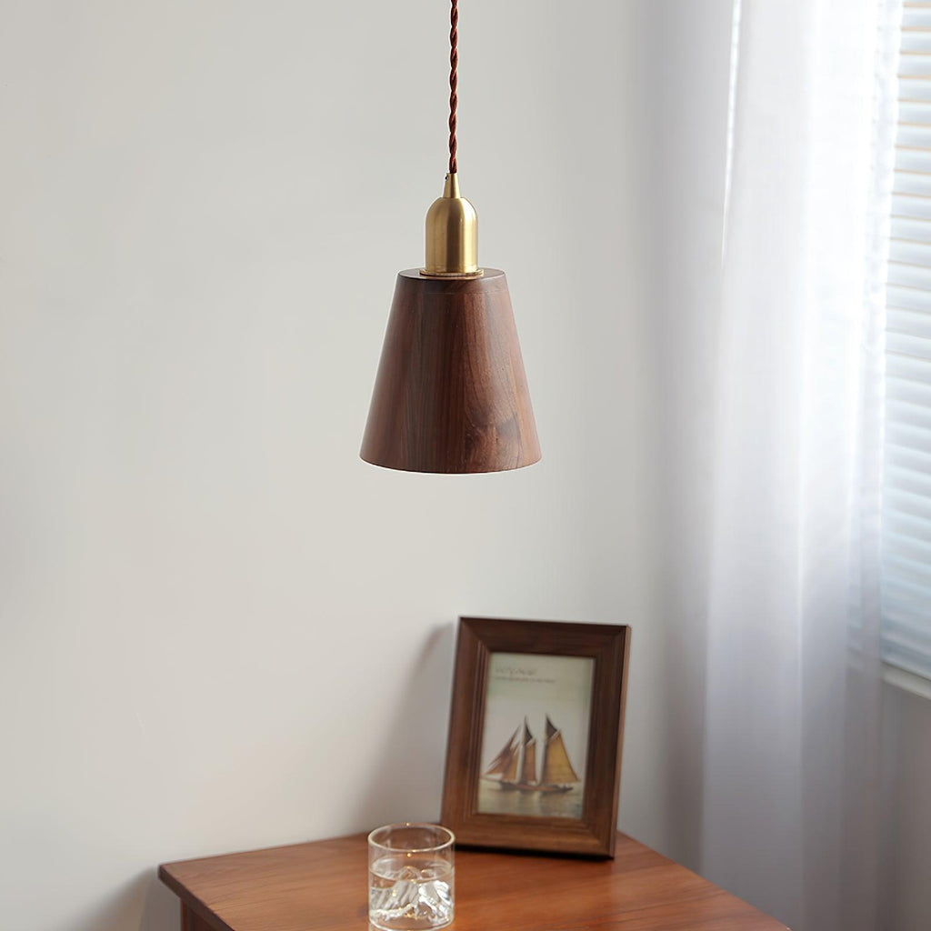 Wyndelle Walnut Pendant Lamp-Moonnatur