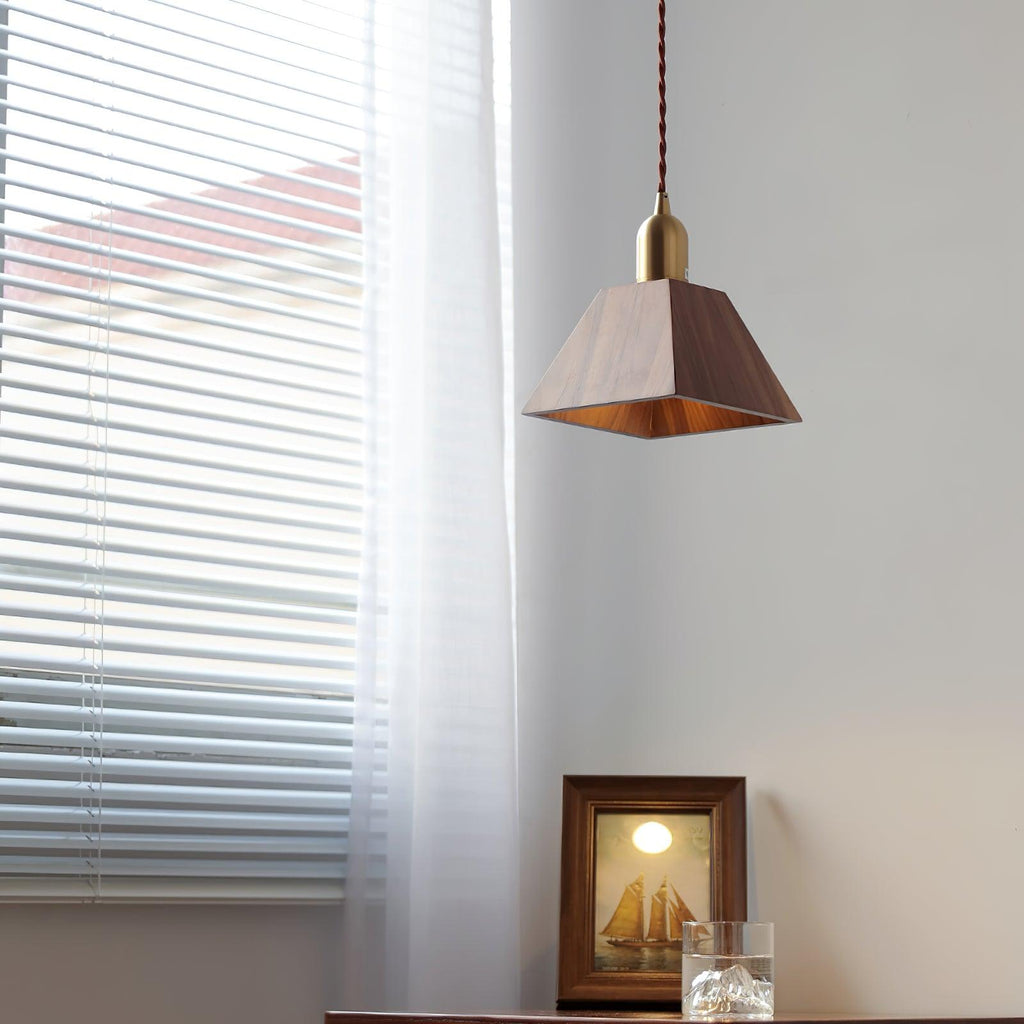 Wyndelle Walnut Pendant Lamp-Moonnatur