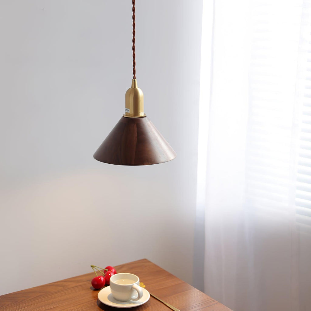 Wyndelle Walnut Pendant Lamp-Moonnatur