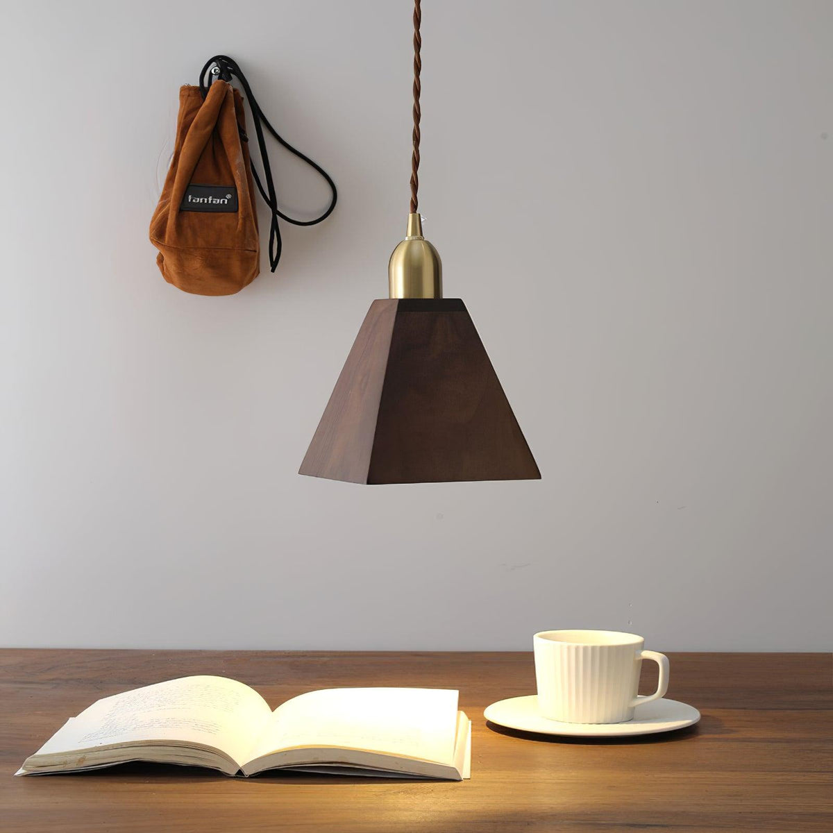 Wyndelle Walnut Pendant Lamp-Moonnatur