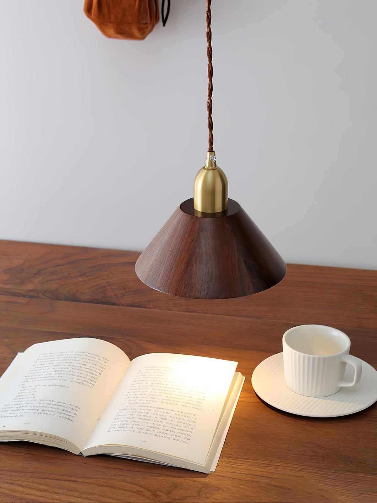 Wyndelle Walnut Pendant Lamp-Moonnatur
