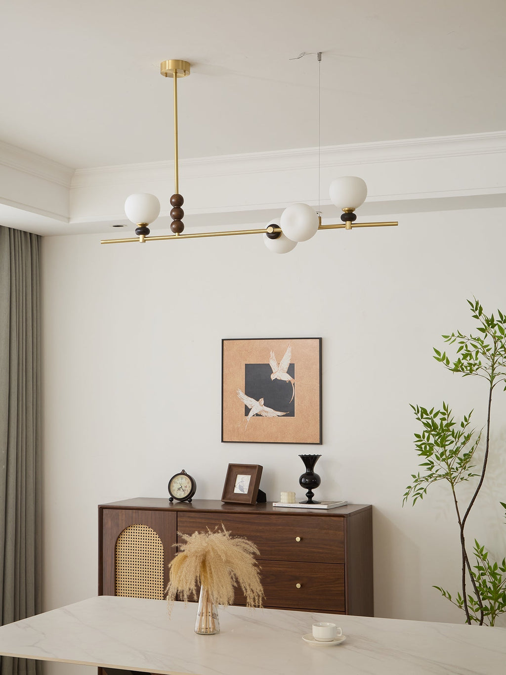 Lowenella Wood Pendant Light-Moonnatur