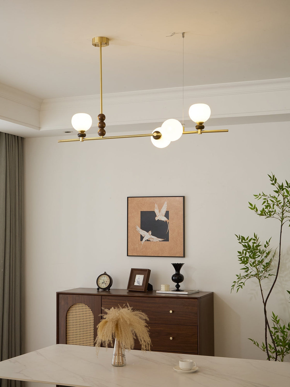 Lowenella Wood Pendant Light-Moonnatur