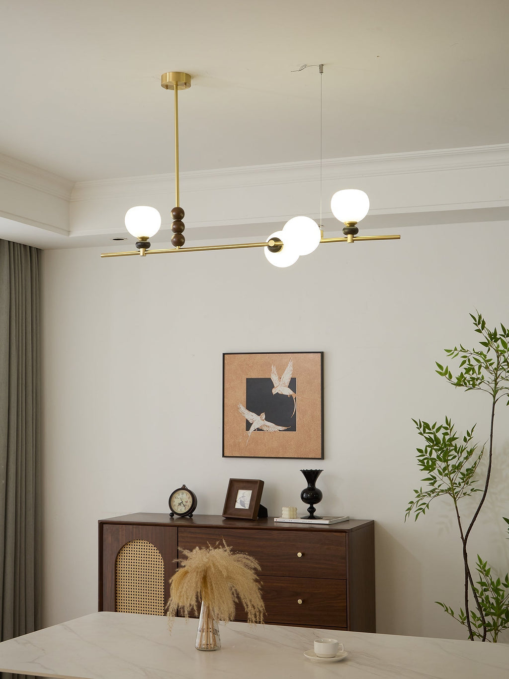 Lowenella Wood Pendant Light-Moonnatur