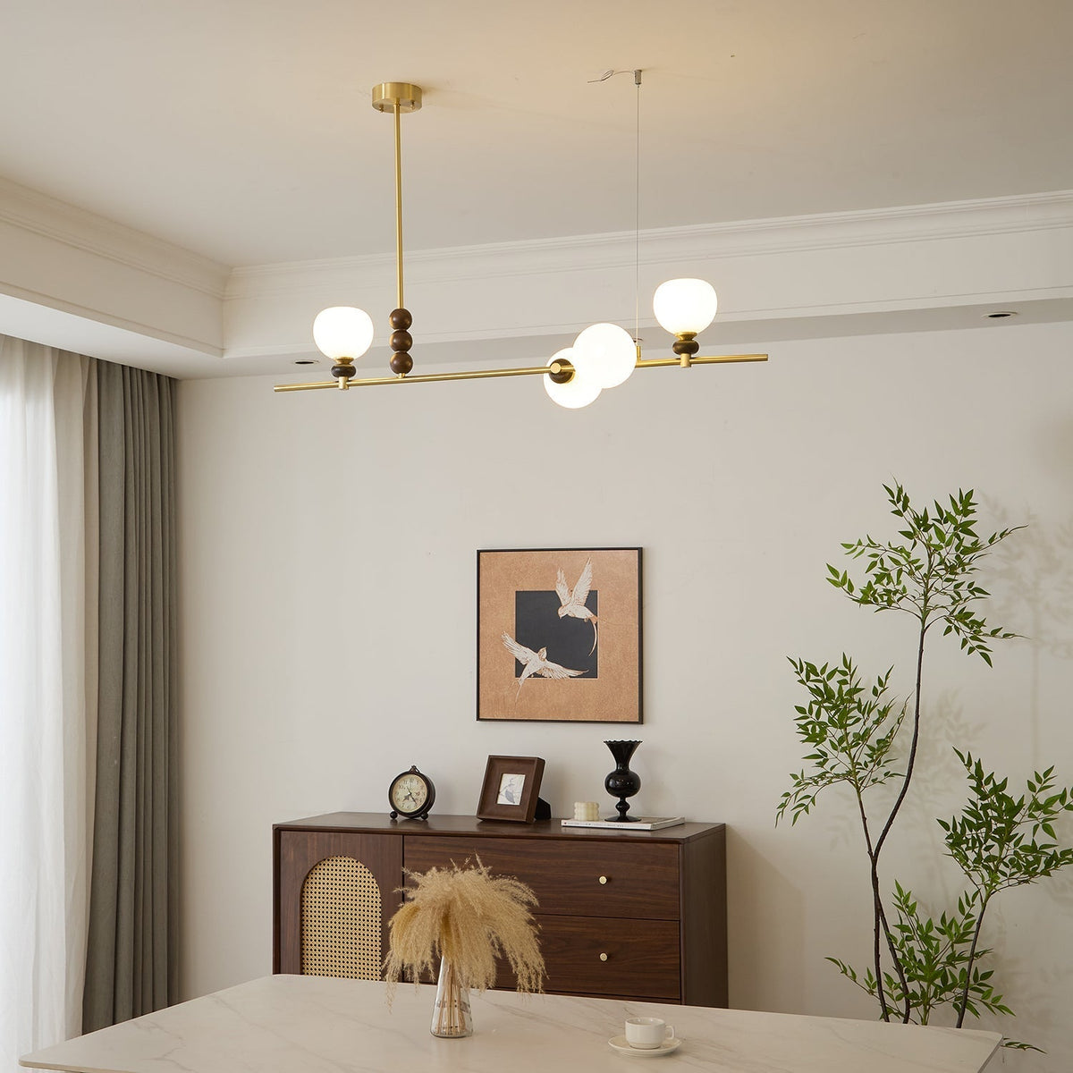 Lowenella Wood Pendant Light-Moonnatur
